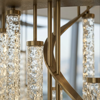 Cloison en verre en forme d'arc personnalisable, piliers en acier inoxydable, design contemporain, séparateur de pièce durable pour décoration haut de gamme