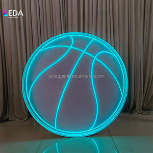 LEDA 4ft LED Basketball Shaped Marquee <b>Light</b> Letter for Party Backdrop Decorative Birthday Party Decoration - Product Image 5
