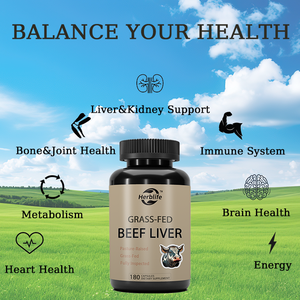 (Cỏ ăn khô) Viên nang gan bò cho não, tim, gan, thận và xương hỗ trợ, không có kích thích tố hoặc hóa chất - Product Image 3