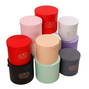 กล่องของขวัญวาเลนไทน์แบบพกพา รุ่นใหม่ล่าสุด กล่องดอกไม้ทรงกระบอกพร้อมหูหิ้ว - Product Image 1