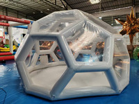 Grande tente à bulles de football gonflable transparente de qualité supérieure pour les fêtes d'enfants d'arrière-cour