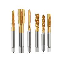Taraud de machine à filetage hélicoïdal droit Xiaoxiang Xuefeng Mountain HSS avec revêtement en étain pour acier inoxydable/cuivre/fer, tailles M3-M10