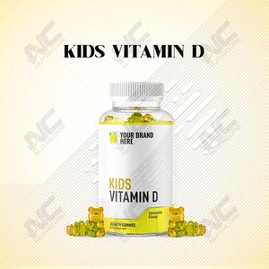 Suplementos de vitaminas personalizados sin etiqueta privada Gomitas de vitamina D para niños a precio mayorista de India - Product Image 2