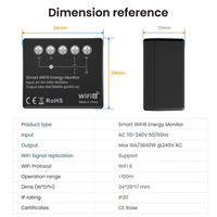 Interrupteur intelligent WiFi 6 LangYeao avec surveillance de l'énergie, modulaire DIY, module compteur de puissance Tuya 16A pour Home Assistant, charge 3840W