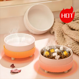 <b>Cat</b> Heated Water Bowl Ceramic Insulated Constant Temperature Pet <b>Feeder</b> For <b>Cats</b> And Dogs - Product Image 1