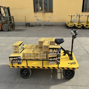 원격 제어 기능이있는 전기 4 륜 플랫 카 | 방폭 디자인 | 공장 운송 카트 | 사용자 정의 색상 - Product Image 6