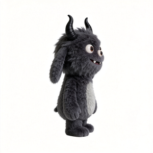 Direktverkauf ab Werk Niedliches Dreiäugiges Teufel-Plüschtier Maßgefertigtes Gehörntes <span class=keywords><strong>Monster</strong></span>-Stofftier für Geschenke Individuelles Plüschtier - Product Image 5