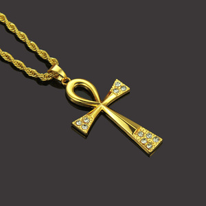 Hot Selling Hiphop Exquisite Design <b>Cross</b> Pendant Necklace Personalized Hiphop Style Unisex's Necklace Fashion Jewelry Wholesale - Product Image 1
