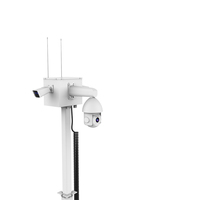 ENERGYFIT C600-7M Menara Kamera CCTV Portabel Trailer Keamanan Tenaga Surya Mobile dengan Penyimpanan NAS