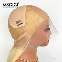 Perruque en dentelle transparente MSCICI 13x4, cheveux humains vierges vietnamiens, doux, naturels, lisses, sans colle, vente en gros, 100% cheveux humains