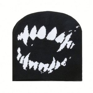 2024 Autumn Winter New Personality Hip Hop Grimace Knitted <b>Hat</b> Street Outdoor Cold <b>Hat</b> Custom Logo Beanie <b>Hat</b> - Product Image 6