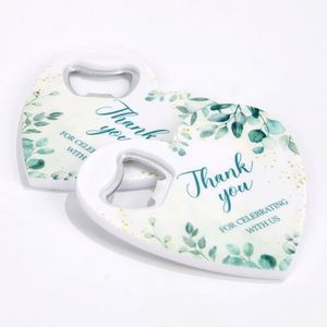 Ouvre-bouteille personnalisé en forme de cœur, décapsuleur publicitaire en plastique pour entreprise - Product Image 5