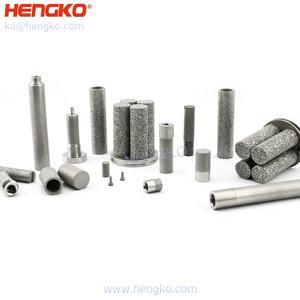 Hengko דיוק גבוהה 1 2 5 10 מיקרון ss 316l קושי מאוד נקבובי אלמנט מתכת נקבובי מסנן אוויר דחוס מחסנית מסנן אוויר דחוס - Product Image 4