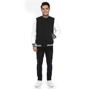 Chaquetas Cortavientos de Invierno Personalizadas para Hombre, con Logotipo Bordado, Diseño Varsity con Letras en la Parte Delantera, Talla Grande, Estilo Béisbol - Product Image 1