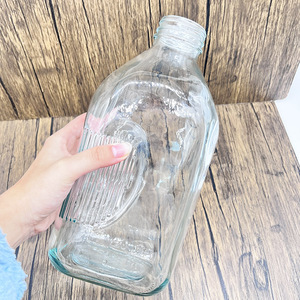 Bouteille carrée en verre <span class=keywords><strong>français</strong></span> de 2 L, transparente, grande capacité, design antidérapant avec bouchon pour le stockage du lait et du jus - Product Image 2