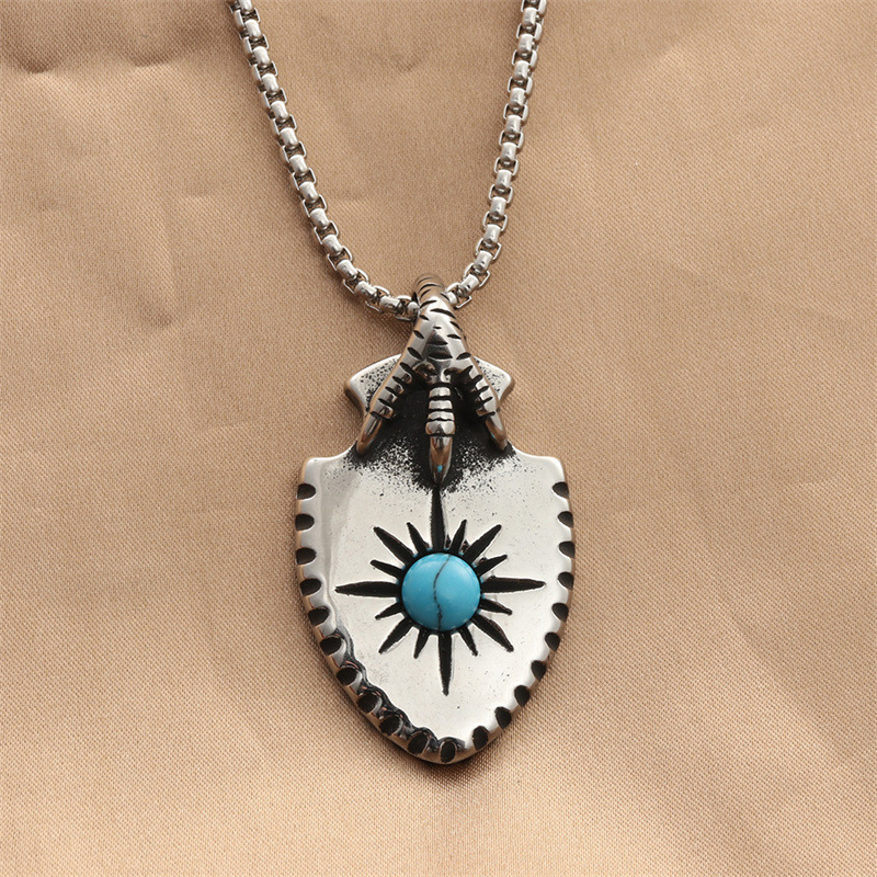 Colgante de plata con cadena de perlas cuadradas de 3,0*60cm