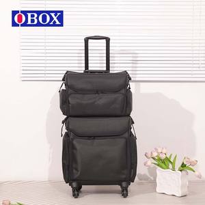 Maleta de Maquillaje Obox con Ruedas Giratorias, Gran Capacidad, Tela Oxford, Cierre de Cremallera, Almacenamiento en el Hogar, Color Sólido, 4 kg, Primavera 2025 - Product Image 1