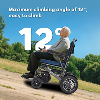 2024 Nouveau design de haute qualité en alliage d'aluminium fauteuil roulant électrique pliable portable