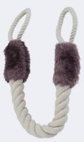 En gros, Corde en coton en peluche souple, butoir de porte anti-pincement pour animaux de compagnie, jouet à mâcher pour chiens et chats