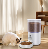Comedero Inteligente para Mascotas Tuya de 4L con Recipiente de Acero Inoxidable, Control Remoto Automático por Wifi y Aplicación Móvil, Recargable, para Perros y Gatos