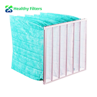 Filtre à air en fibre de verre F5 F6 F7 F8, filtre à poche à efficacité moyenne pour système HVAC