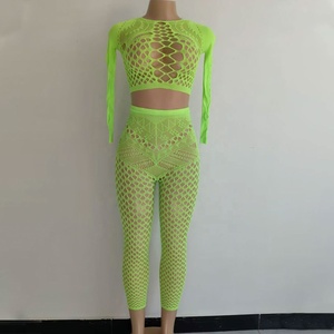 Vendita all'Ingrosso di Fabbrica Abito a Rete Trasparente Nero Rosa per Ragazze Camicia da Notte Lingerie <span class=keywords><strong>Sexy</strong></span> Bodystocking per Adulti - Product Image 3
