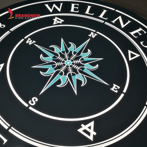 Brandnewsign nhà sản xuất kinh doanh dấu hiệu logo ngoài trời đôi hai mặt vòng hộp đèn cho Nhà hàng cửa hàng dấu hiệu - Product Image 2