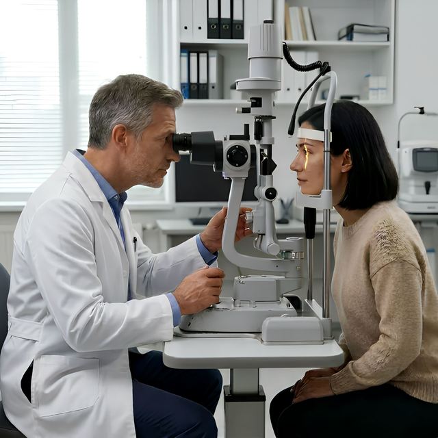 Eye Examination Equipment 5-step Magnifications Slit Lamp Ophthalmology
