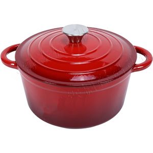 대용량 무쇠 에나멜 냄비 원형 타원형 스튜 냄비 캐서롤 선물용 냄비 오븐 사용 가능 가스 및 인덕션 사용 가능 뚜껑 포함 - Product Image 3