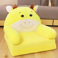 Fauteuil enfant pliable 3 couches en peluche, design animal, mini-canapé paresseux pour enfants, jouet de dessin animé, vente chaude