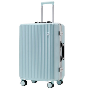 <b>Suitcases</b> Trolley Case 20 Inch Stripe Pattern With <b>Lock</b> Durable Lightweight Travel Bag Unisex Summer 2023 - Product Image 5