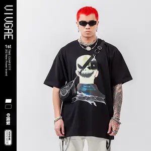 Camisetas gráficas de Hip-hop de alta definición para hombre, camisetas a la moda negras de verano, estampadas, novedad