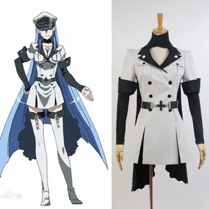 Cosplay Akame ga KILL Esdeath Empire General Apparel Full Set Uniform Outfit Cosplay Party Costume Halloween Costume