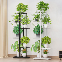 Vente chaude, grand support à fleurs en métal, design d'intérieur, support de plante de jardin pour fleurs artificielles, support d'affichage de pot de fleurs