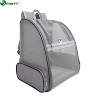 Sac à dos de transport pour animaux de compagnie, extensible, portable, fermeture éclair, design en maille respirante, pour petits chiens et chats, vente flash, réduction