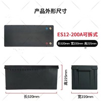 Baterai Lithium Ion energi penyimpanan tenaga surya 12.8V 200Ah kinerja tinggi LiFePO4 pengganti asam timbal