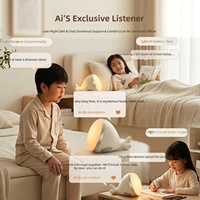 Esys Multi Bahasa AI Smart Light Voice Control Clock Robot Wi-Fi USB Dapat Diisi Ulang Plastik Untuk Pesta 2 Tahun