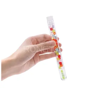 RONGTAI 13mm plastik Test tüpü s tedarikçiler 13*75mm ucuz plastik Test tüpü s çin silindirik plastik Test tüpü