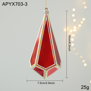 Red Finial Drop Christmas Ornament Hanging Christmas Finial Ornaments Plastic Shatterproof <b>Decor</b> for Xmas Tree <b>Winter</b> Supplies - Product Image 5