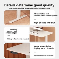 Bureau réglable en hauteur de haute qualité avec structure en acier, fabricant de bureaux surélevés, vente en gros