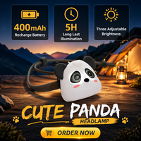 Lampe de lecture portable pour enfants en silicone, mini panda, personnalisée, USB, lumière de nuit kawaii, lampe fantaisie pour enfants, rechargeable, LED
