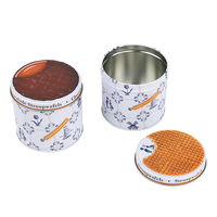 Boîte en métal cylindrique ronde de qualité alimentaire avec impression personnalisée OEM ODM
