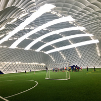 Tente dôme gonflable multifonctionnelle de luxe MEISU, grande structure sportive en membrane ignifuge en PVDF, utilisable toute l'année