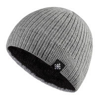 Chapeaux d'hiver épais et chauds Crochet polaire tricoté Chapeaux avec logo personnalisé Bonnet à revers pour hommes femmes