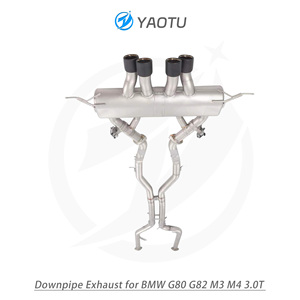 YT thép không gỉ giữa phía sau Muffler (trung tâm Quad - Exit) cho mới BMW G80 g82 M3 M4 3.0T - Product Image 3