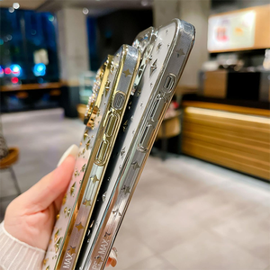 3D sao pha lê Shining Gradient trường hợp điện thoại chất lượng cao mạ điện TPU rõ ràng trường hợp điện thoại - Product Image 5