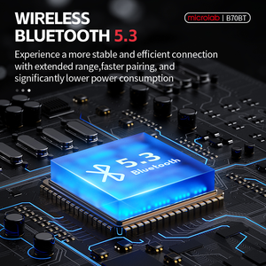 <span class=keywords><strong>Enceintes</strong></span> bibliothèque Microlab B70BT 2.0 canaux V5.3 20W, système audio bidirectionnel avec crossover, moniteur de studio pour PC, home cinéma, musique Hi-Fi - Product Image 4