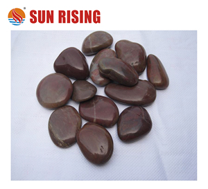 Vườn cảnh quan sỏi cao đánh bóng tự nhiên màu đỏ sông đá đánh bóng sông đá - Product Image 6