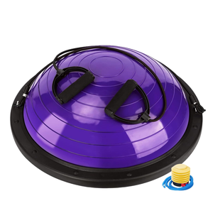 PP + PVC setengah-<span class=keywords><strong>ball</strong></span> Set untuk Yoga kebugaran pembakar lemak bola latihan dengan pompa kaki inti memperkuat bola keseimbangan - Product Image 4