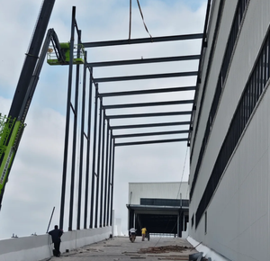 स्टील संरचना गोदाम से पहले निर्मित कारखाने के लिए अस्थायी गोदाम हॉल कार्यशाला स्टील फ्रेम बिल्डिंग किट का निर्माण किट्स - Product Image 6